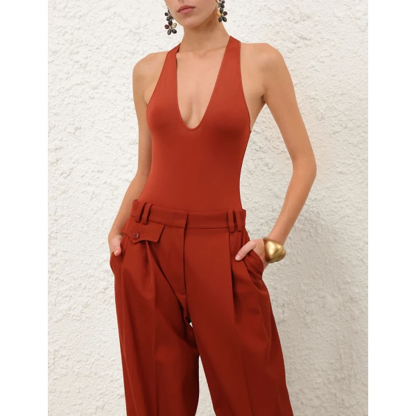 Elevate your elegance in this Zimmermann Bodysuit available now at Luxury Shoes 