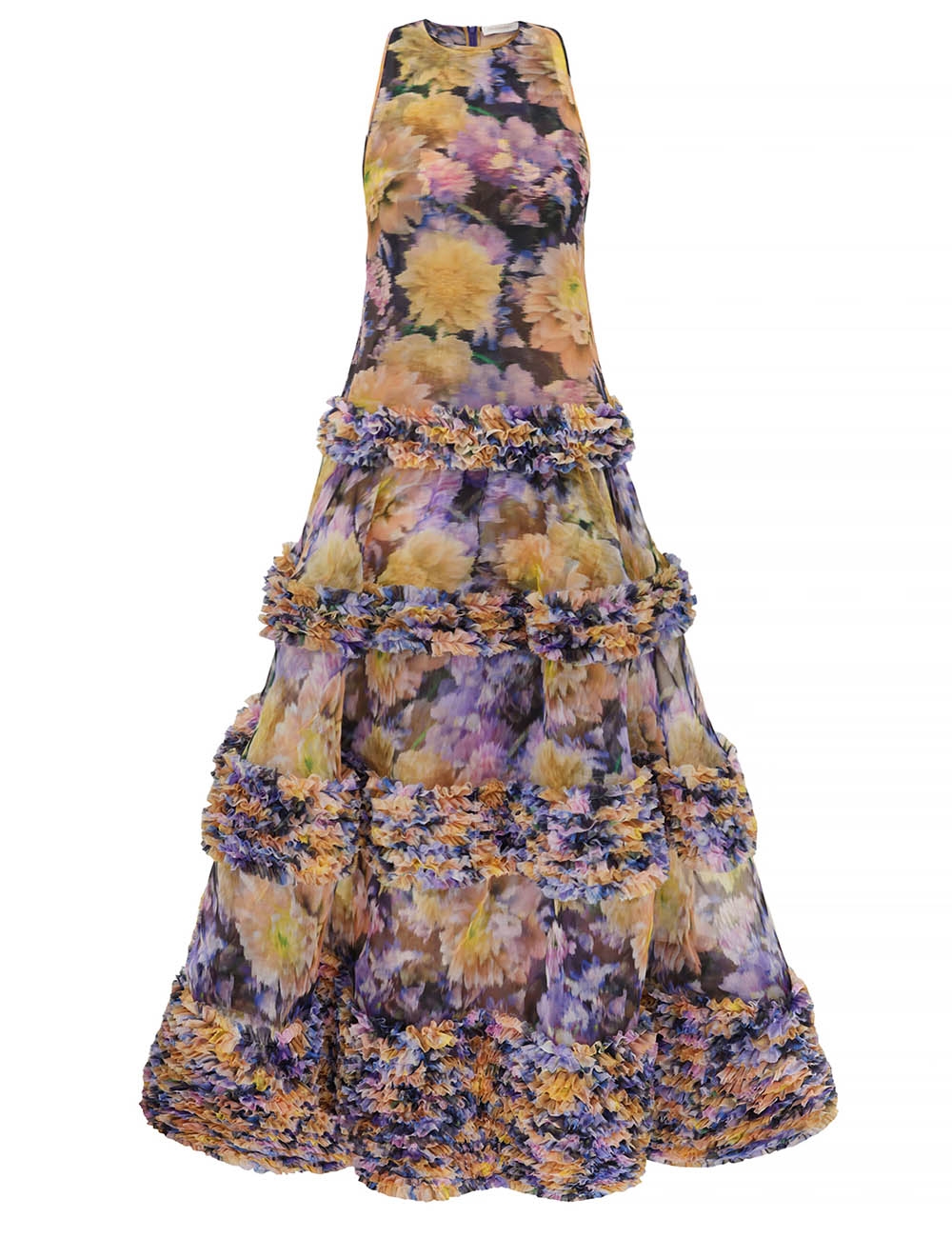 Zimmermann Luna Ruffle Maxi Dress