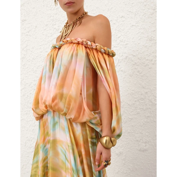 Elevate your elegance in this Zimmermann Dresses available now at Luxury Shoes 