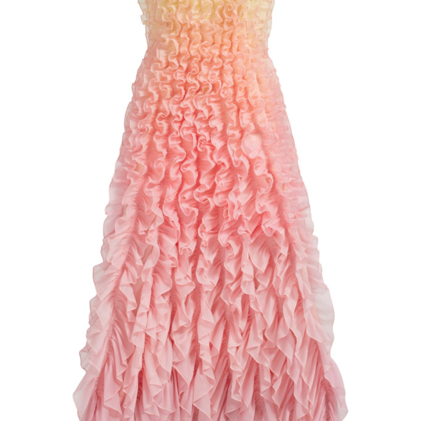 Aje Delphie Frill Midi Dress