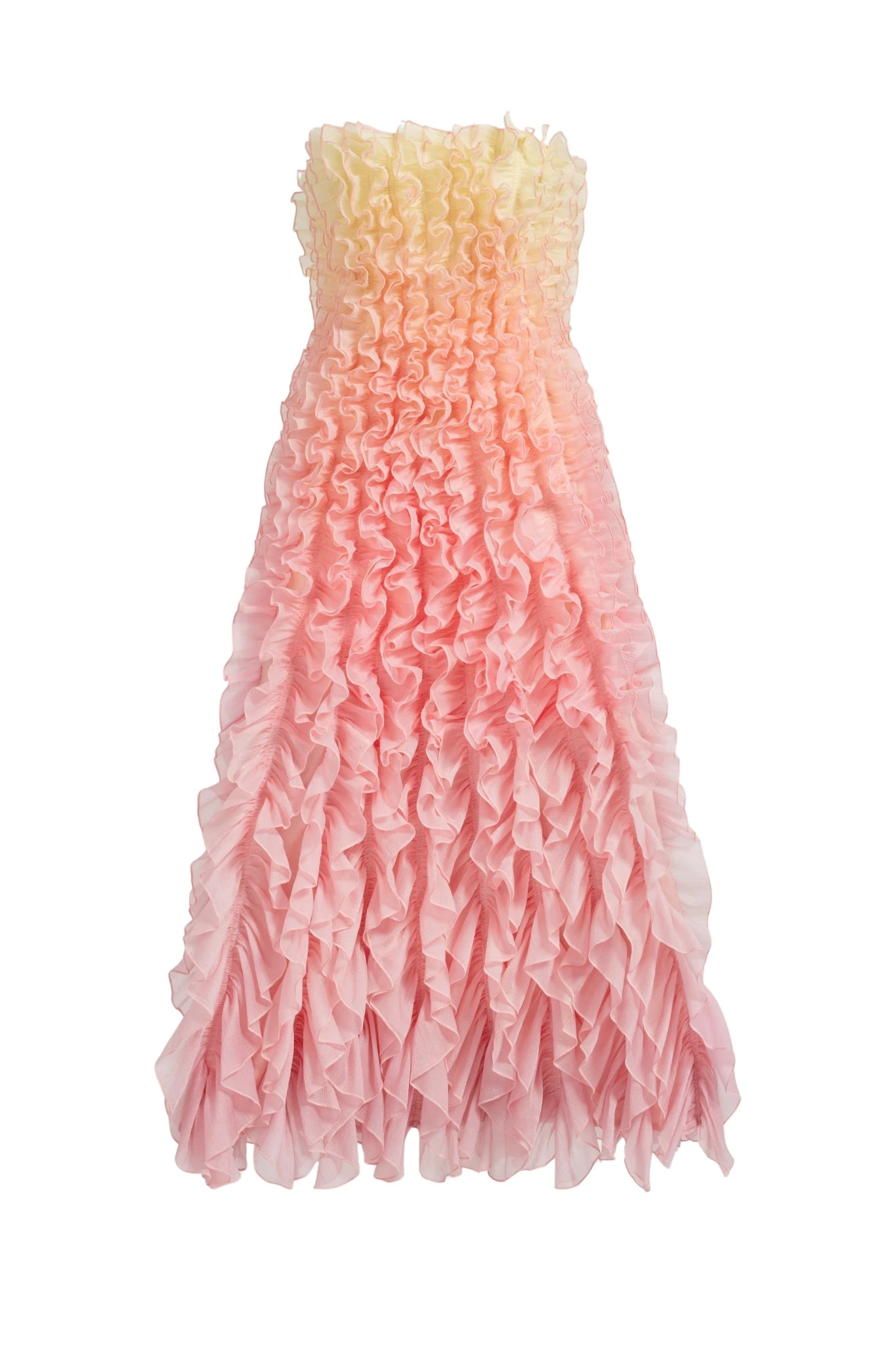 Aje Delphie Frill Midi Dress