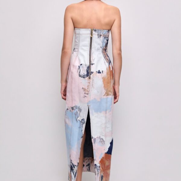Aje Lettera Denim Midi Dress, view 6