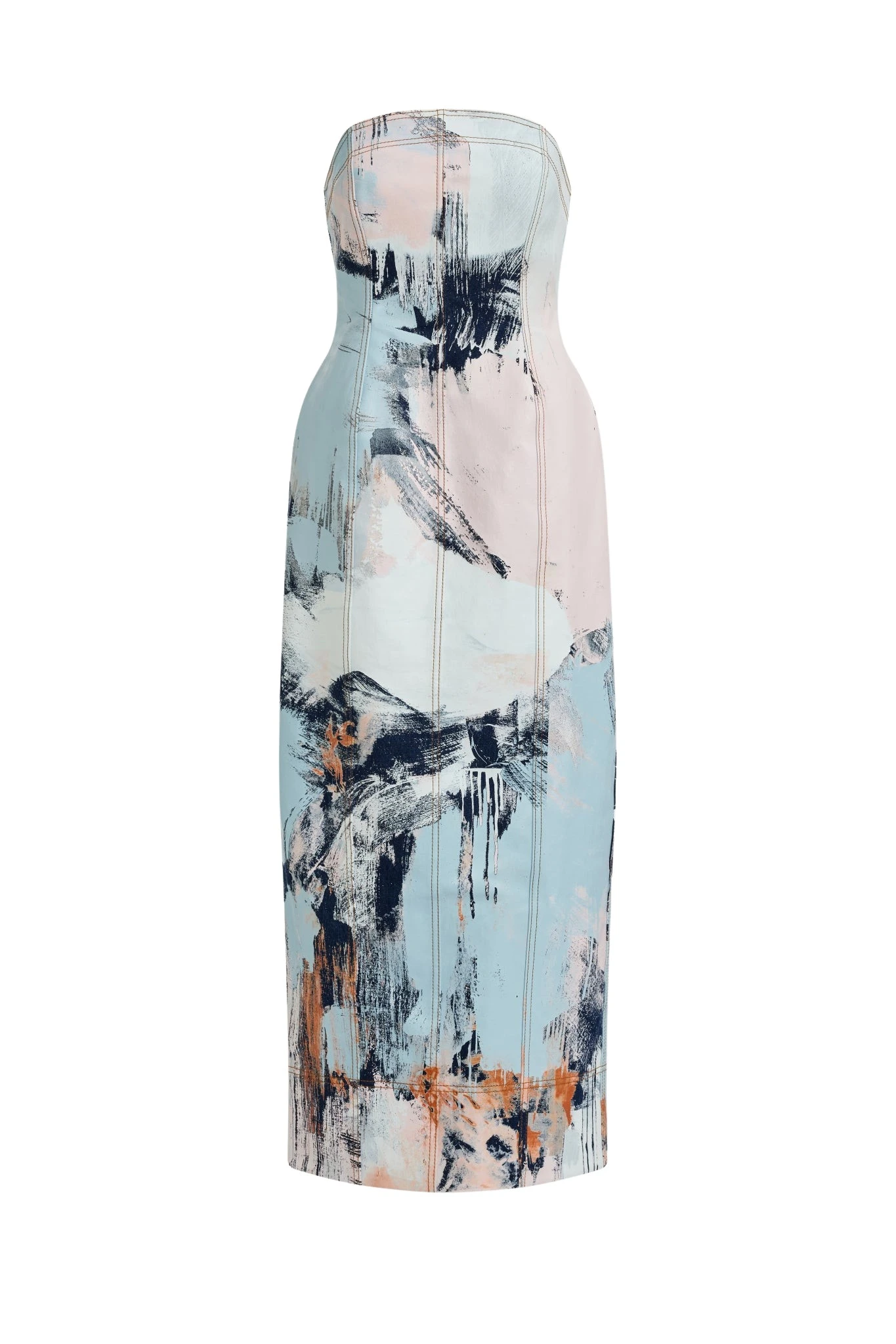 Aje-aus-Dresses-Lettera-Denim-Midi-Dress13511_nobg Aje Lettera Denim Midi Dress