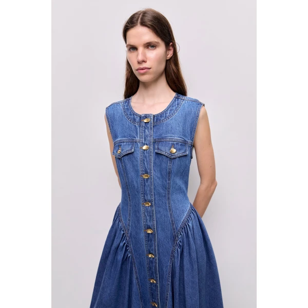 Loxley Denim Midi Dress