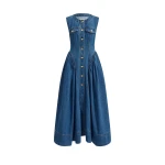 Aje Loxley Denim Midi Dress