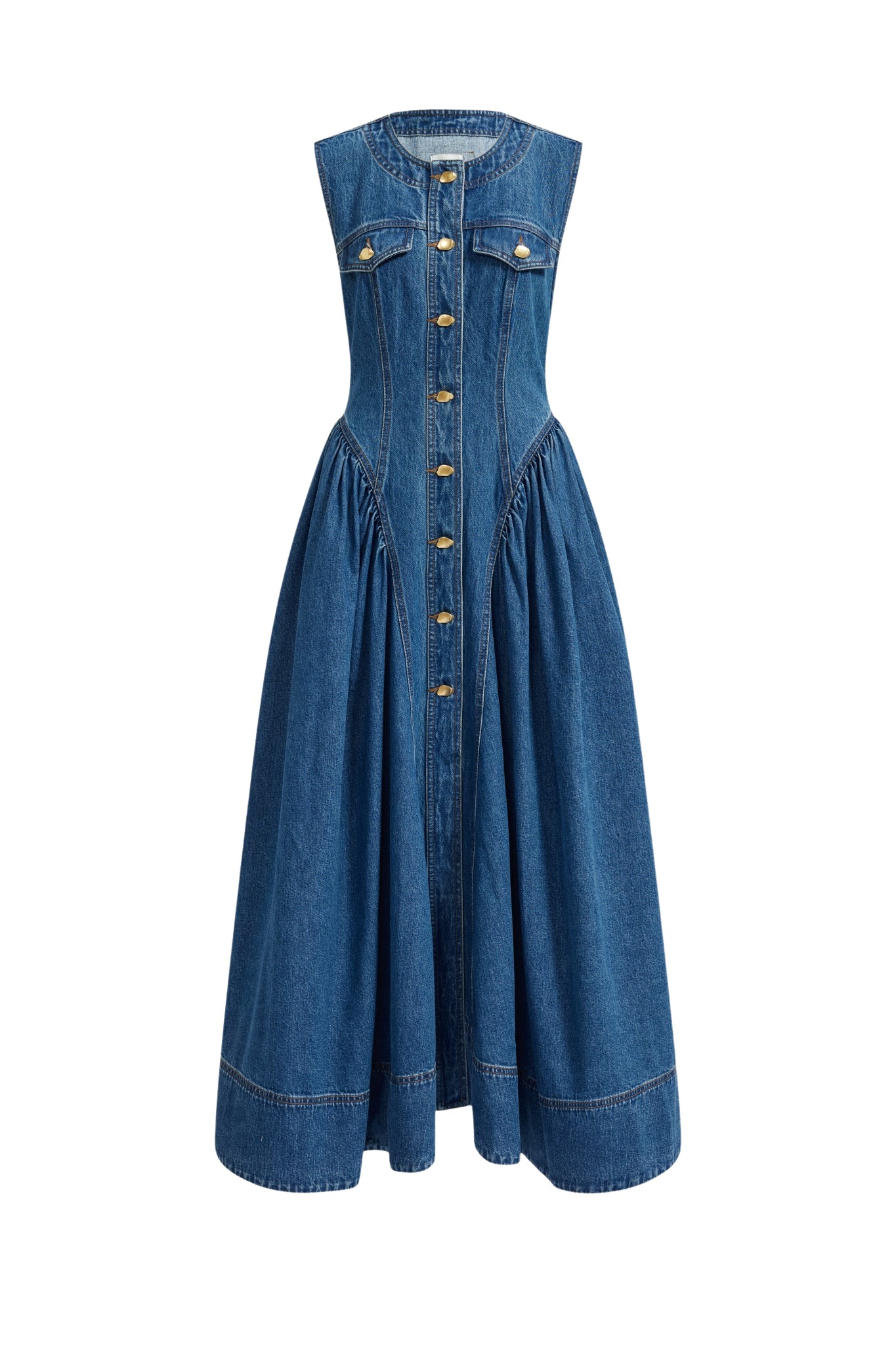 Aje-aus-Dresses-Loxley-Denim-Midi-Dress20369_nobg Aje Blue Dresses