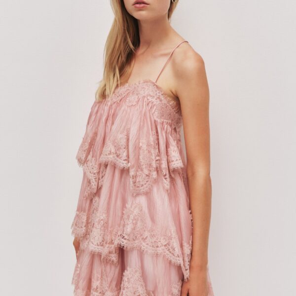 Aje Ophelia Lace Mini Dress, view 3