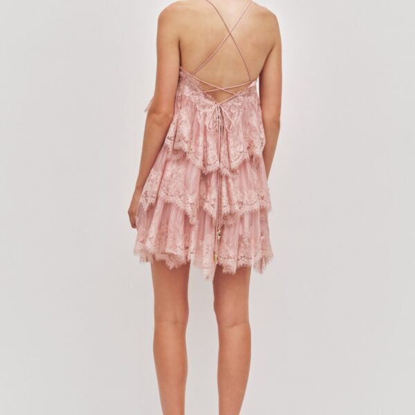 Aje Ophelia Lace Mini Dress, view 6