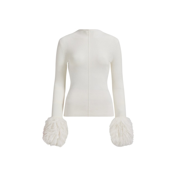 Aje Ivory Knitwear