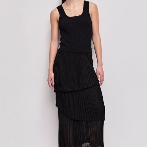 Aje Carmine Knit Midi Skirt, view 2