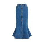 Aje Loxley Denim Midi Skirt