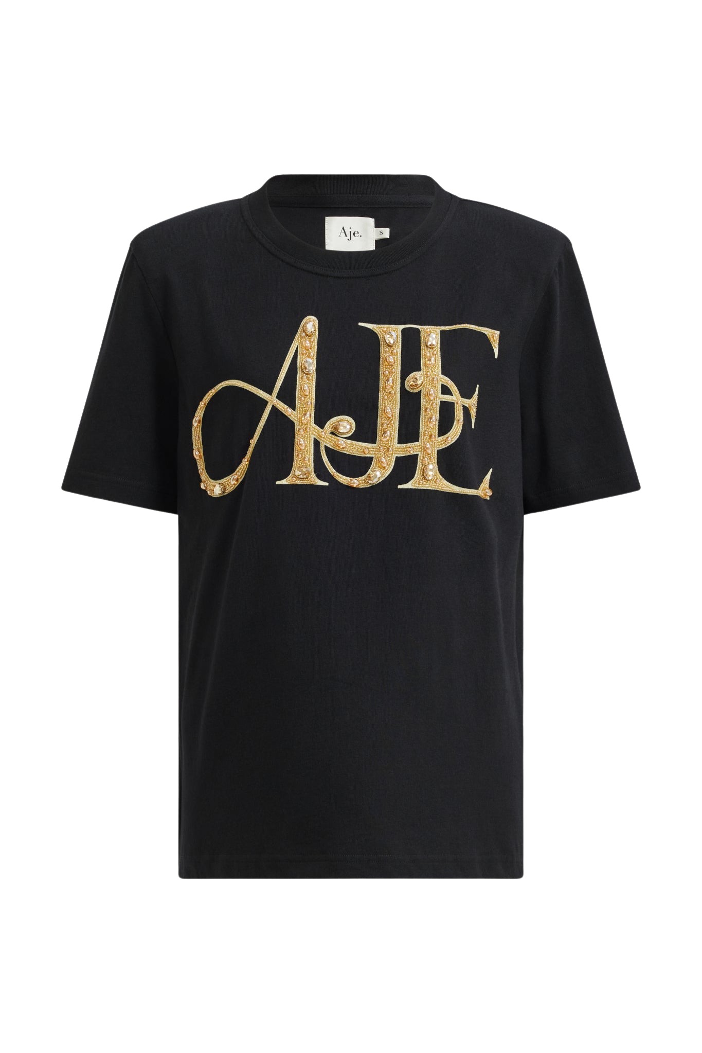 Aje-aus-Tops-Marietta-Logo-Tee49023_nobg Aje Black Tops