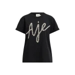 Aje Syla Embellished Logo Tee Top