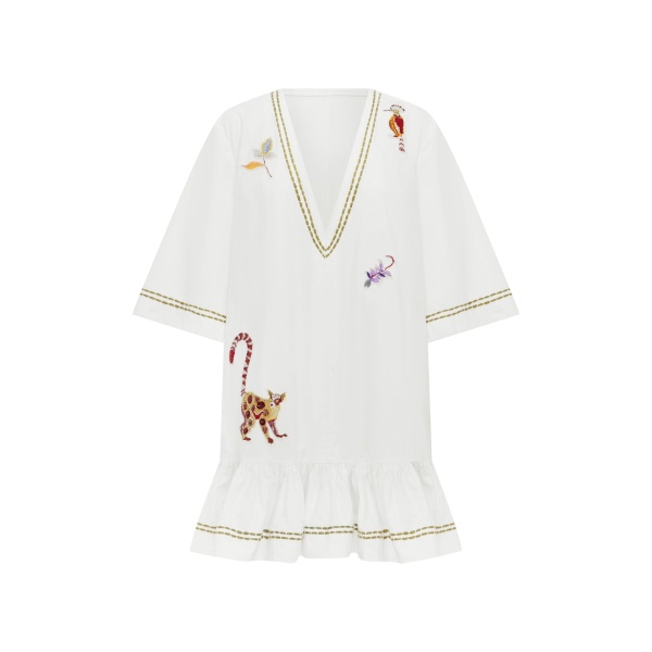 Alemais Camelia Embellished Mini Dress  Sustainable Dresses with Alemais print -  Luxury Handbags Australian Designer