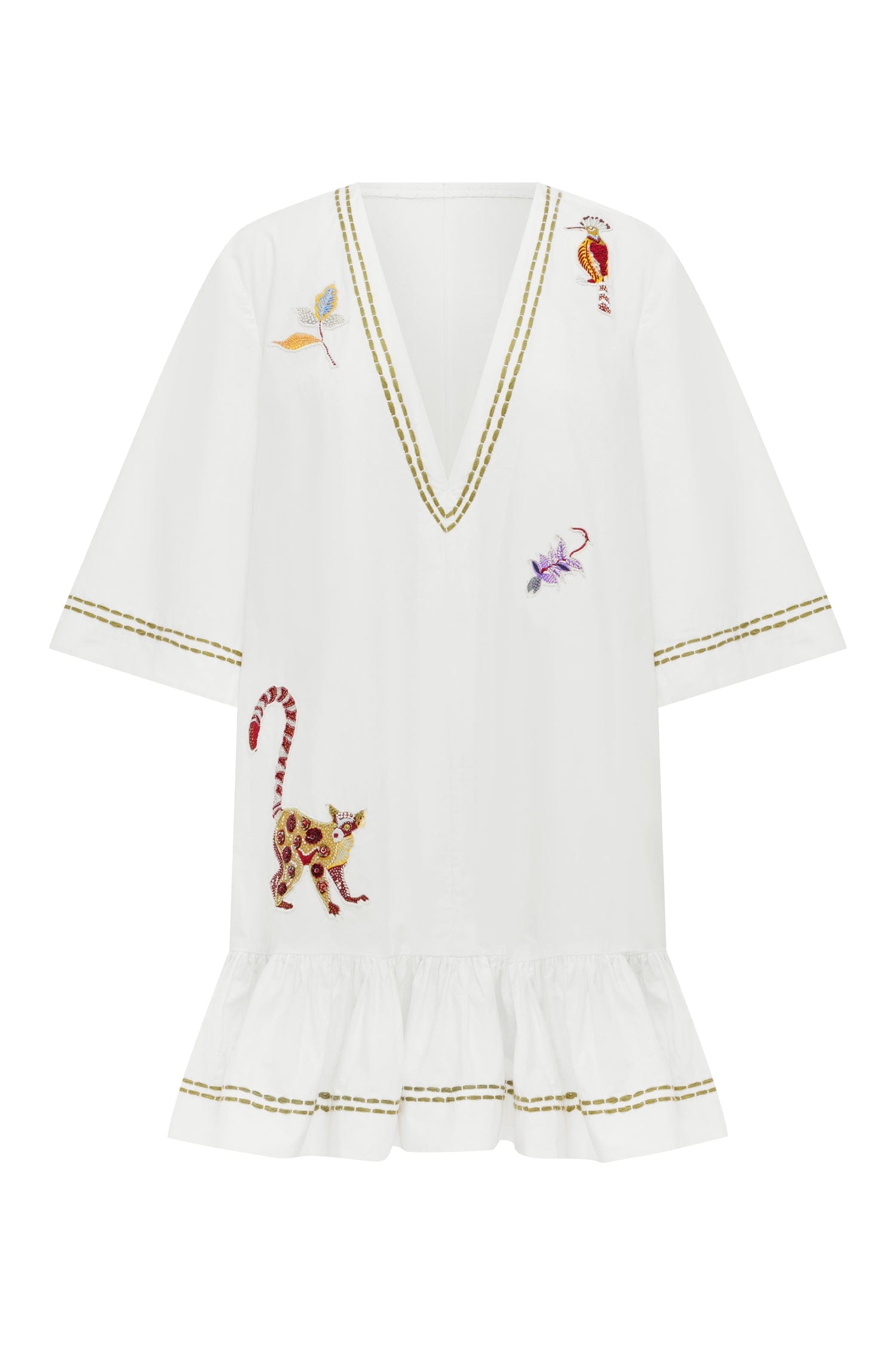Alemais Camelia Embellished Mini Dress  Sustainable Dresses with Alemais print -  Luxury Handbags Australian Designer
