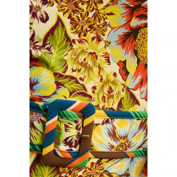 Alemais Charlie Belted One Piece  Sustainable Beachwear with Alemais print -  Luxury Handbags Australian Designer