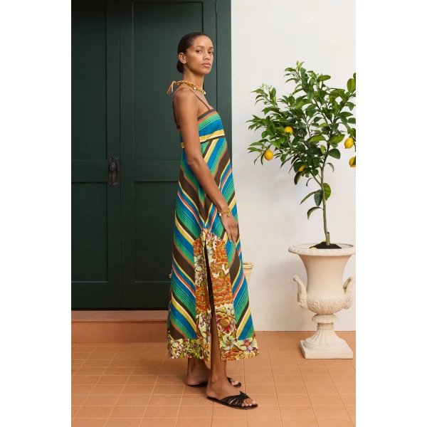 Alemais Charlie Day Dress  Sustainable Dresses with Alemais print -  Luxury Handbags Australian Designer