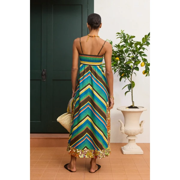 Alemais Charlie Day Dress  Sustainable Dresses with Alemais print -  Luxury Handbags Australian Designer