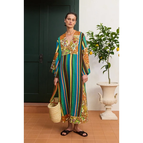 Alemais Charlie Midi Dress  Sustainable Dresses with Alemais print -  Luxury Handbags Australian Designer