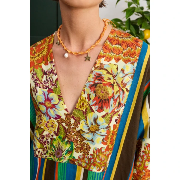 Alemais Charlie Midi Dress  Sustainable Dresses with Alemais print -  Luxury Handbags Australian Designer