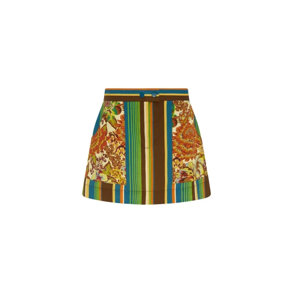 Alemais Charlie Mini Skirt  Sustainable Skirts with Alemais print -  Luxury Handbags Australian Designer
