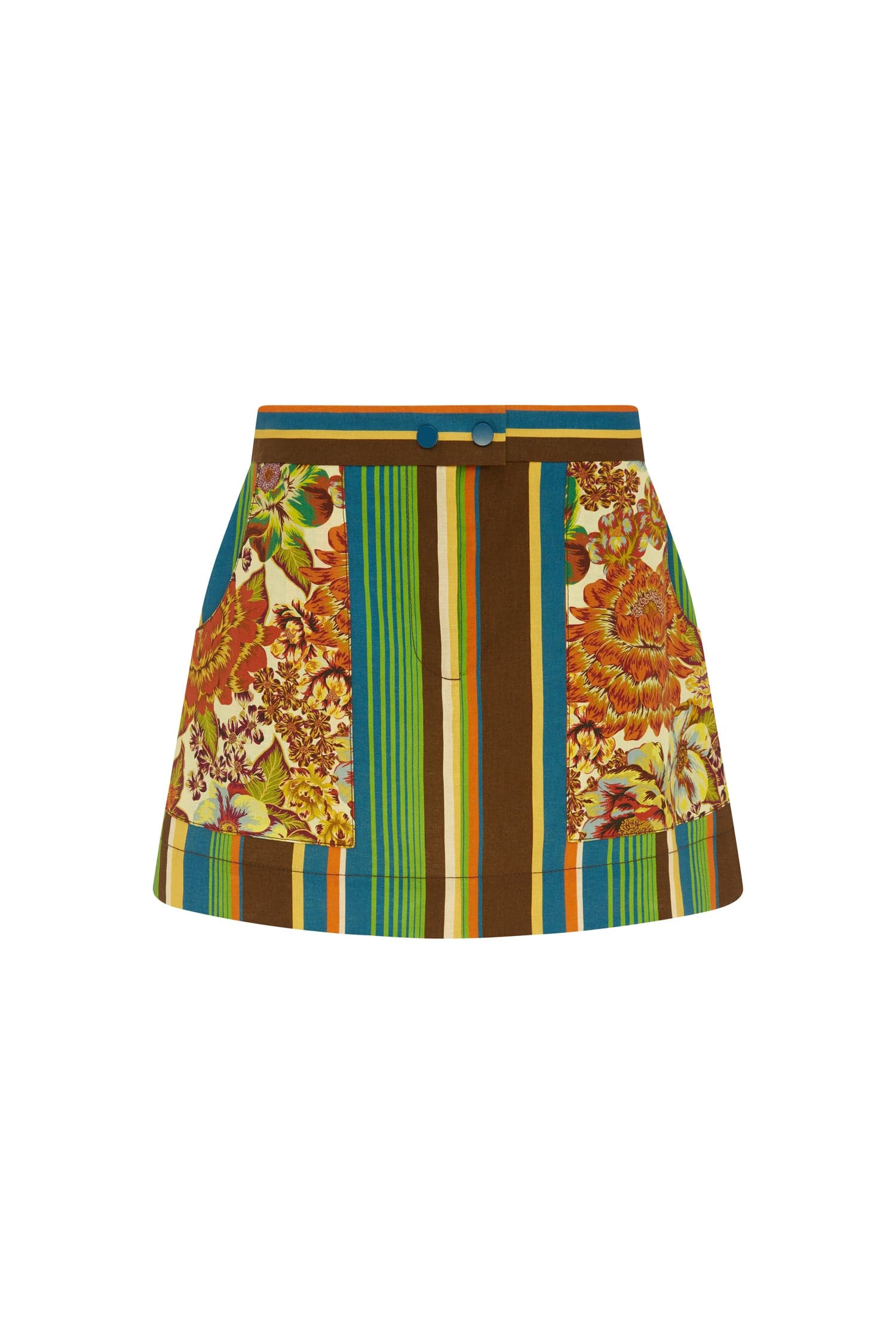 Alemais Charlie Mini Skirt  Sustainable Skirts with Alemais print -  Luxury Handbags Australian Designer