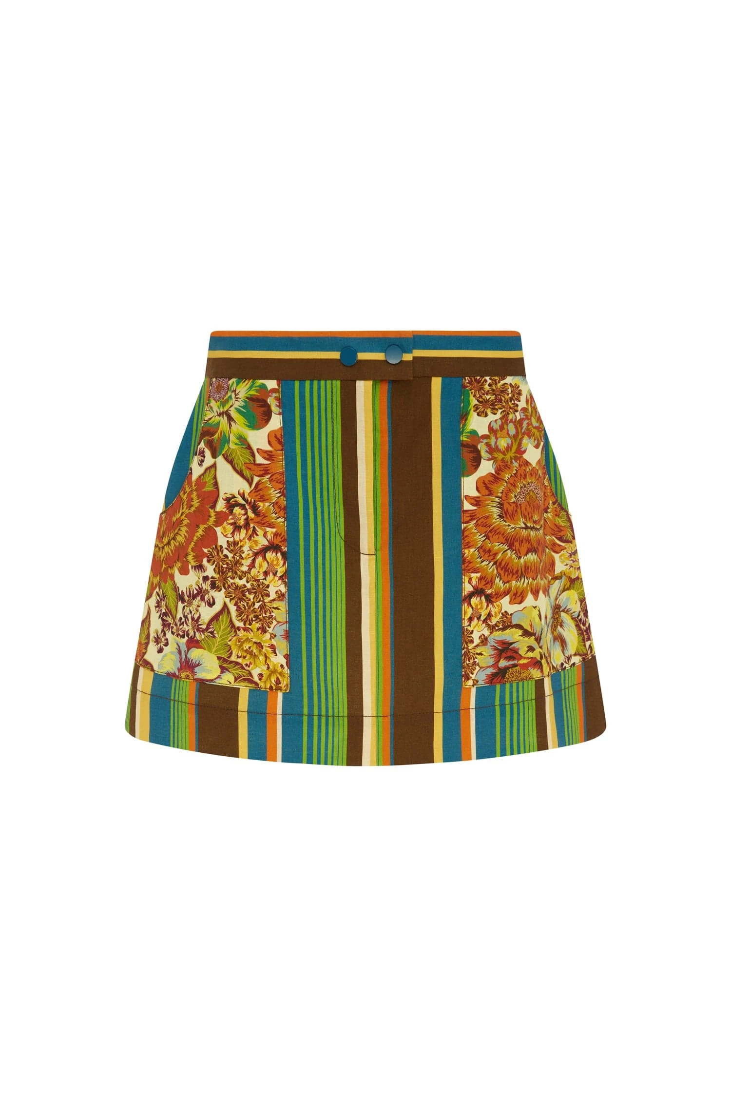 Charlie Mini Skirt by Alemais - Skirts Alemais Charlie Mini Skirt Sustainable Skirts with Alemais print - Luxury Handbags Australian Designer