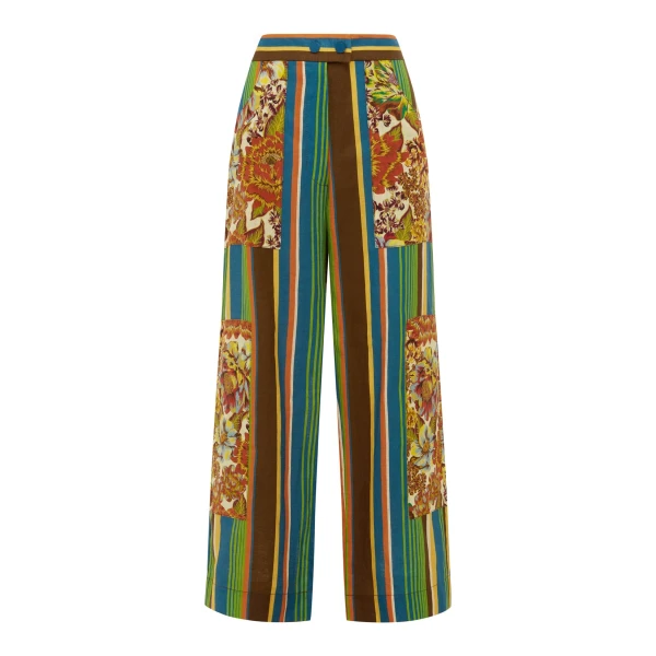 Alemais Charlie Pant  Sustainable Pants with Alemais print -  Luxury Handbags Australian Designer