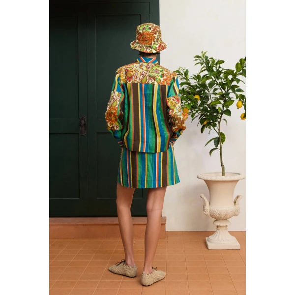 Alemais Charlie Shirt  Sustainable Tops with Alemais print -  Luxury Handbags Australian Designer