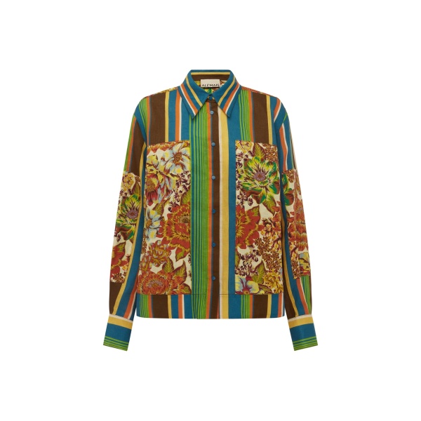 Alemais Charlie Shirt  Sustainable Tops with Alemais print -  Luxury Handbags Australian Designer
