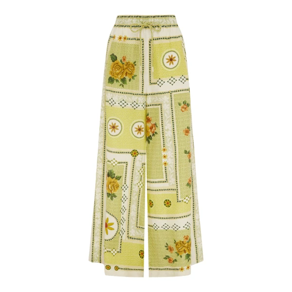 Alemais Dixie Pant  Sustainable Pants with Alemais print -  Luxury Handbags Australian Designer