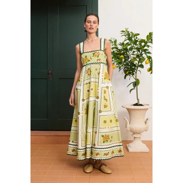 Alemais Dixie Summer Dress  Sustainable Dresses with Alemais print -  Luxury Handbags Australian Designer