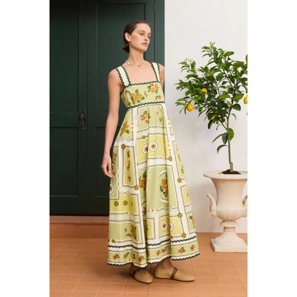 Alemais Dixie Summer Dress  Sustainable Dresses with Alemais print -  Luxury Handbags Australian Designer