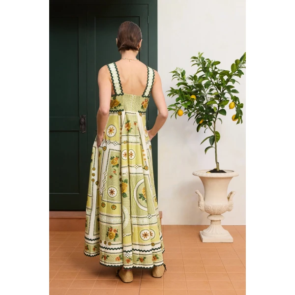 Alemais Dixie Summer Dress  Sustainable Dresses with Alemais print -  Luxury Handbags Australian Designer