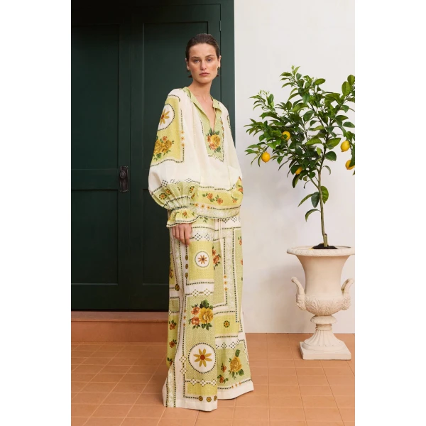 Alemais Dixie Top  Sustainable Tops with Alemais print -  Luxury Handbags Australian Designer