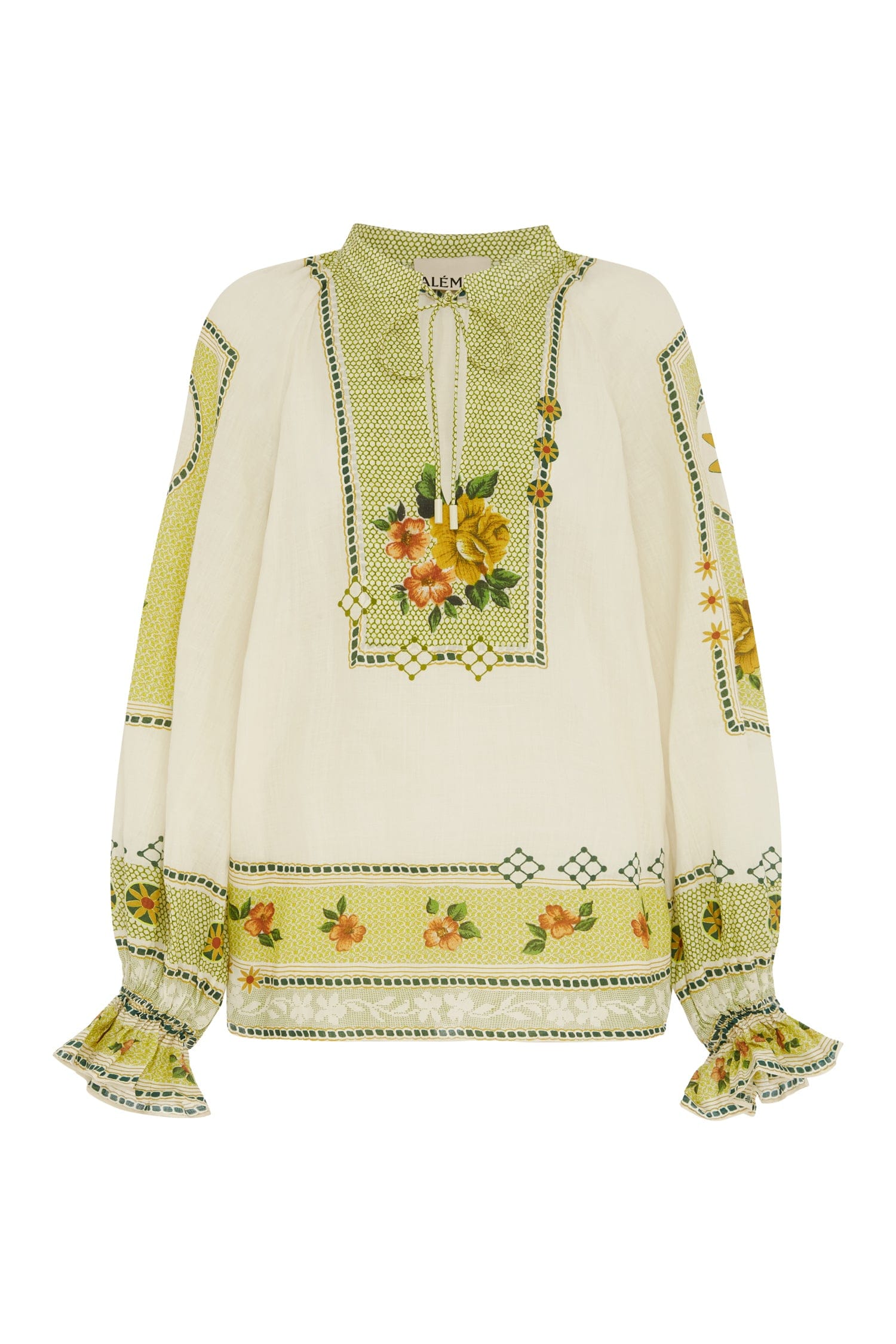 Alemais Dixie Top  Sustainable Tops with Alemais print -  Luxury Handbags Australian Designer