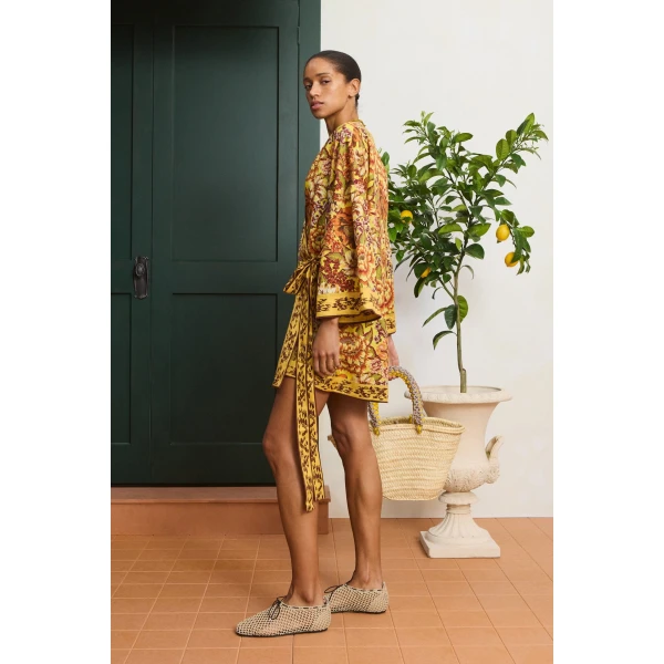 Alemais Heatwave Mini Dress  Sustainable Dresses with Alemais print -  Luxury Handbags Australian Designer