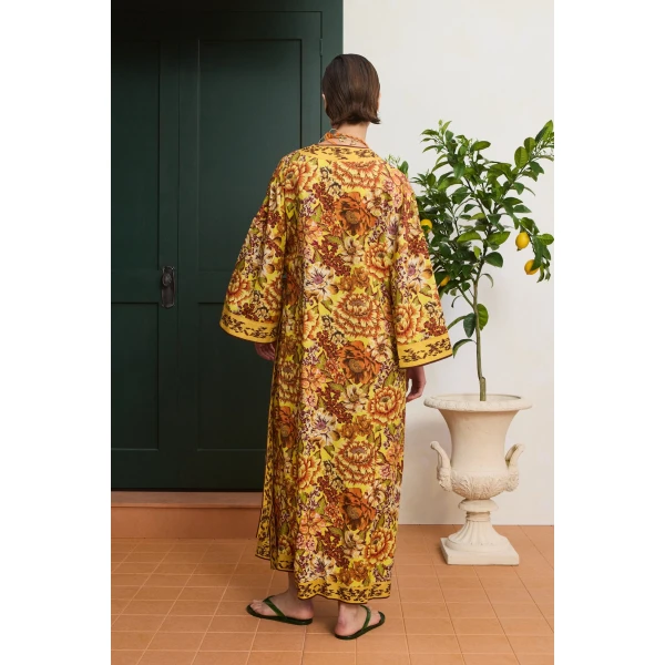 Alemais Heatwave Wrap Midi Dress  Sustainable Dresses with Alemais print -  Luxury Handbags Australian Designer