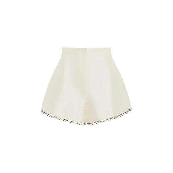 Alemais Idris Embellished Short  Sustainable Shorts with Alemais print -  Luxury Handbags Australian Designer