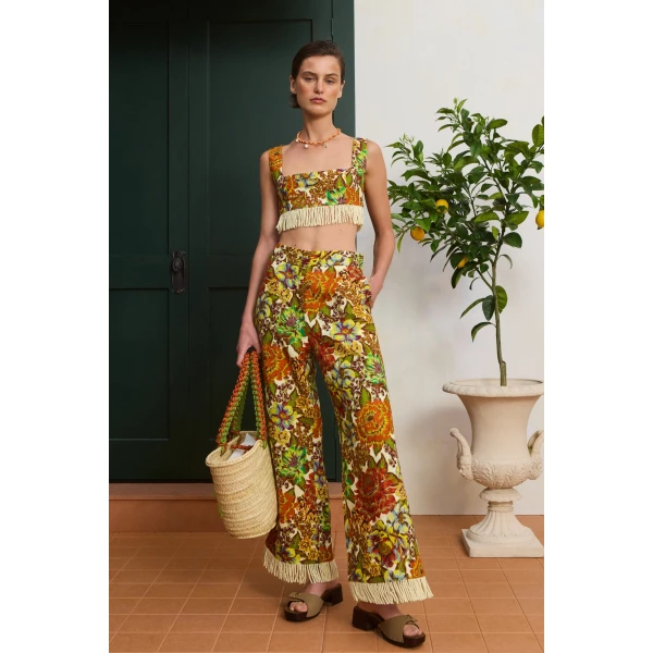 Alemais Lana Bralette  Sustainable Tops with Alemais print -  Luxury Handbags Australian Designer