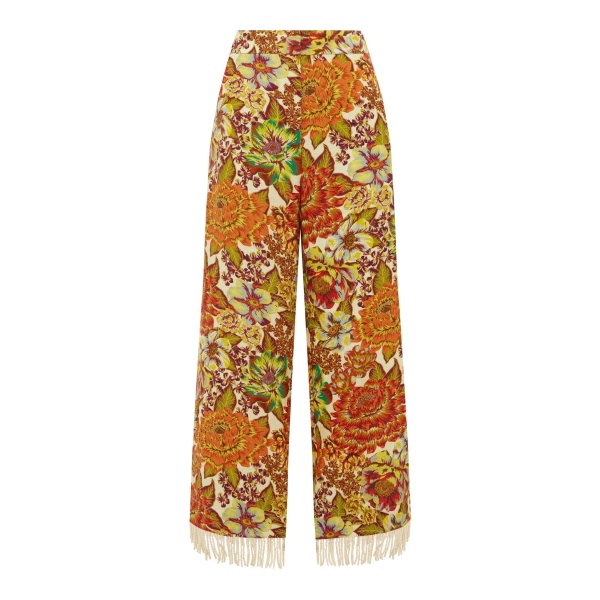 Alemais Lana Flare Pant  Sustainable Pants with Alemais print -  Luxury Handbags Australian Designer