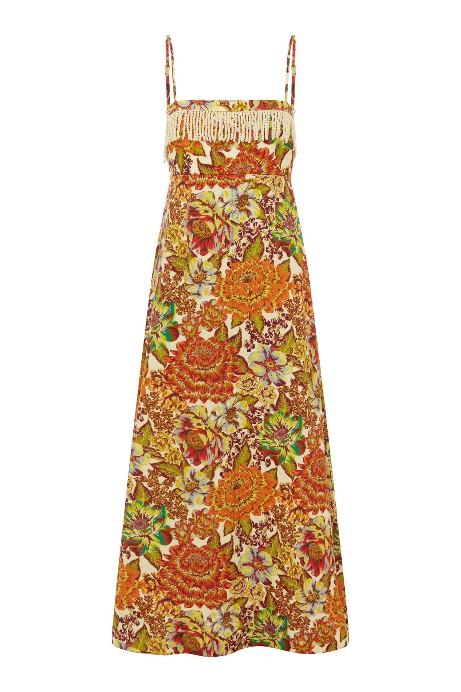 Alemais Lana Square Neck Day Dress  Sustainable Dresses with Alemais print -  Luxury Handbags Australian Designer