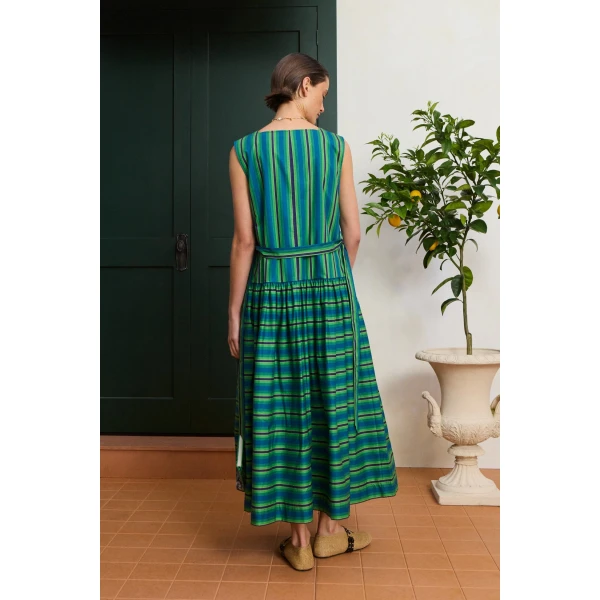 Alemais Margo Midi Dress  Sustainable Dresses with Alemais print -  Luxury Handbags Australian Designer