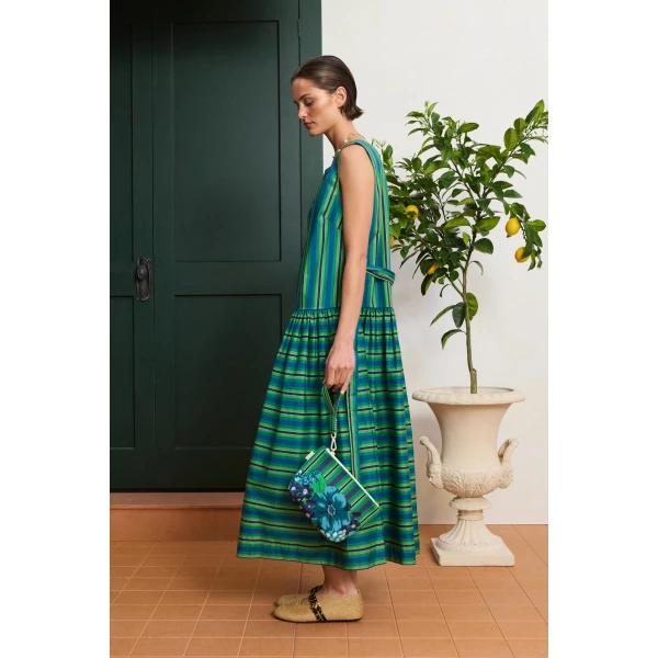 Alemais Margo Midi Dress  Sustainable Dresses with Alemais print -  Luxury Handbags Australian Designer