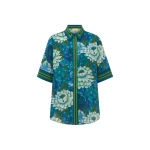 Alemais Margo Shirt  Sustainable Tops with Alemais print -  Luxury Handbags Australian Designer