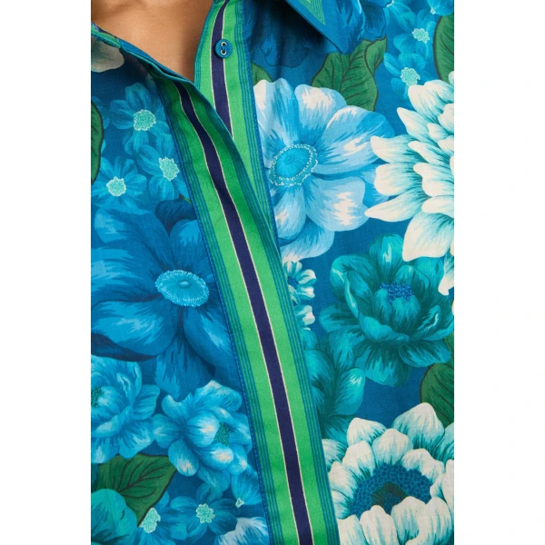 Alemais Margo Shirt  Sustainable Tops with Alemais print -  Luxury Handbags Australian Designer