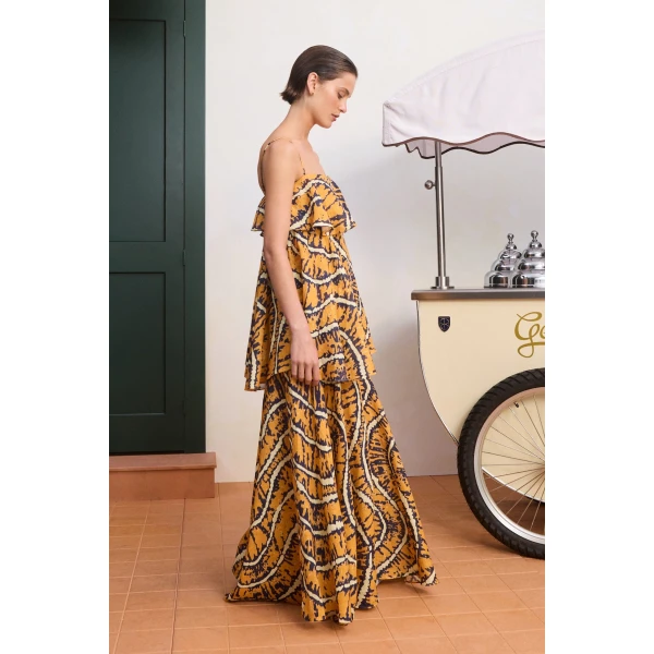 Alemais Ripple Dress  Sustainable Dresses with Alemais print -  Luxury Handbags Australian Designer