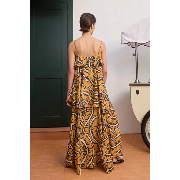 Alemais Ripple Dress  Sustainable Dresses with Alemais print -  Luxury Handbags Australian Designer