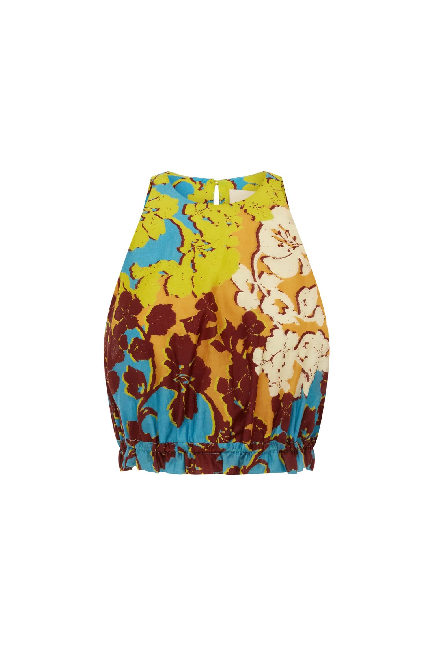 Alemais Splice Crop Top  Sustainable Tops with Alemais print -  Luxury Handbags Australian Designer