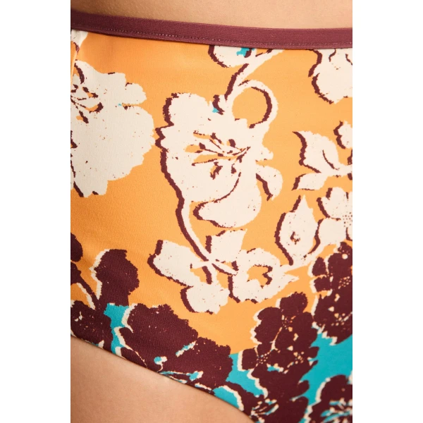 Alemais Splice High Waist Brief  Sustainable Beachwear with Alemais print -  Luxury Handbags Australian Designer